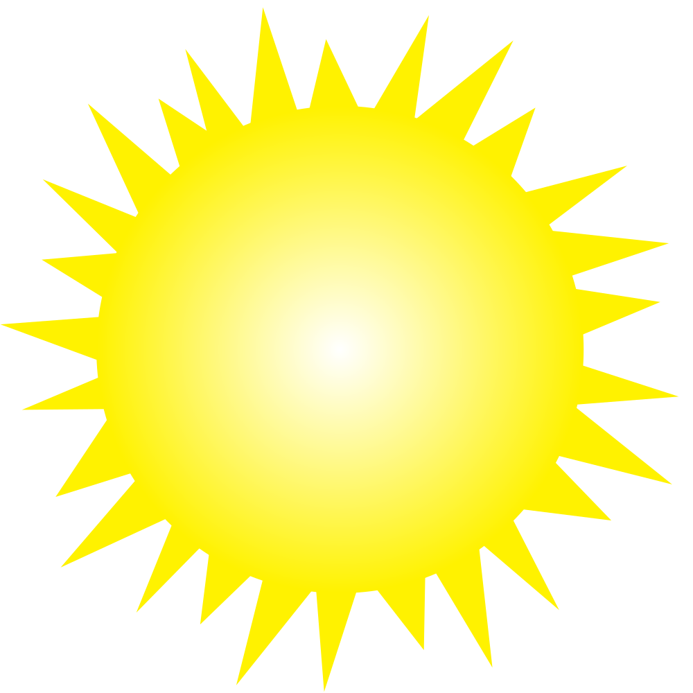 OnlineLabels Clip Art - Shining Sun